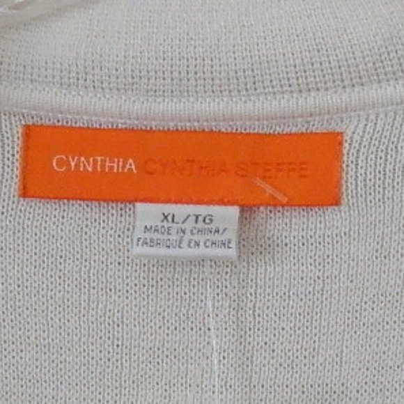 Cynthia Steffe Off White Cropped Ruffled Sweater Jacket, NWT Size 10 - Picture 2 of 12